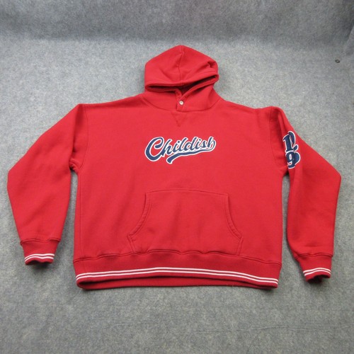 Childish hoodie mens large - large, red