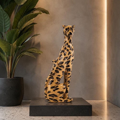 Leopard figurine spotted - figurine,