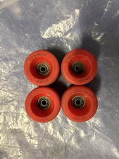 RARE 1970s Red Kryptonics 60mm Skateboard Wheels 