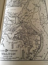 VINTAGE SEA CHART / NAUTICAL MAP 1961 - WALTON - To Frame?