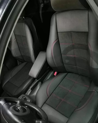 Alcantara black leather red - leather,