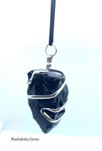 Black tourmaline necklace - tourmaline,