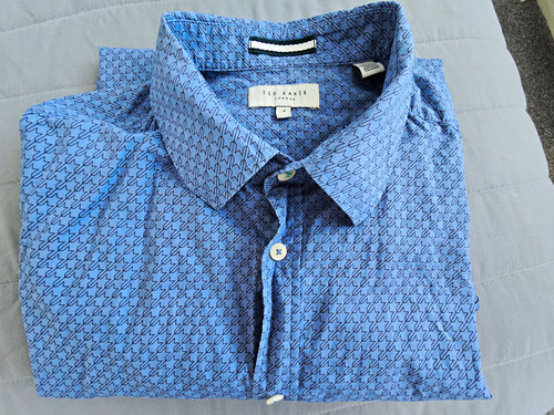 Ted baker blue geometric - blue, slim