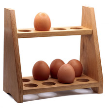 Hand Crafted Wooden Egg Rack