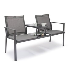 Love Seat for Garden, Grey