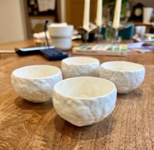 Coalport / Wedgewood Countryware White Cabbage leaf  small Ramekins - set of 4