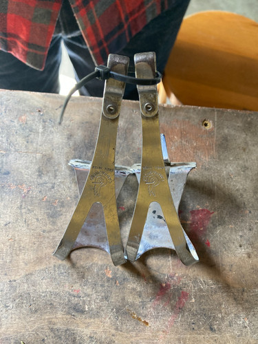 Campagnolo toe clips silver - campagnolo,