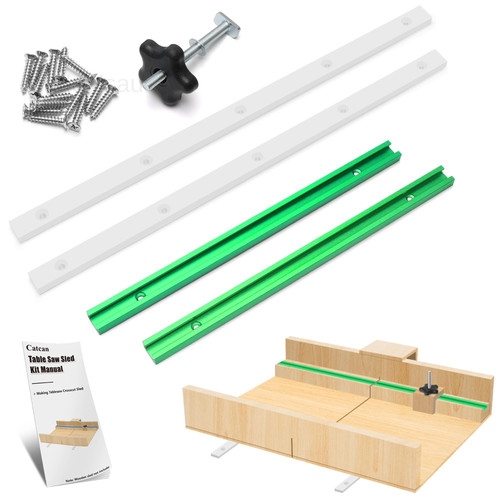 Crosscut sled kit for - crosscut, table