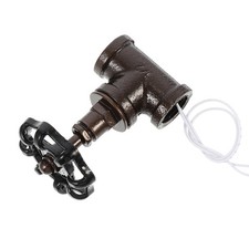 Steampunk style stop valves - ,