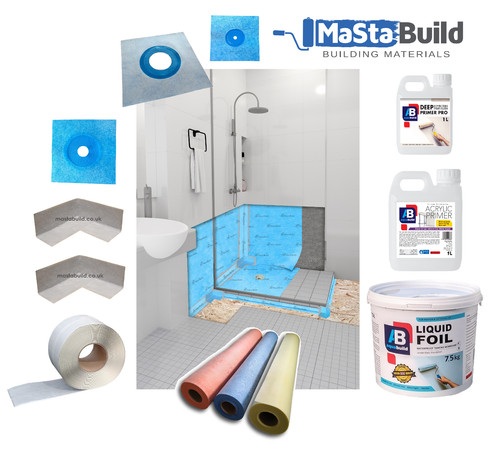 Wet room system - system, waterproofing