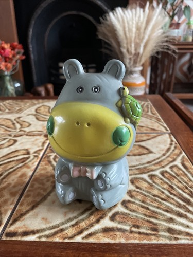 Vintage plastic hippo tortoise - vintage,