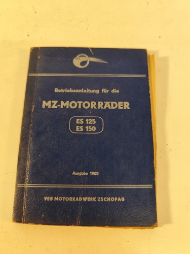 Motorcycle operating manual - mz,