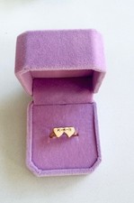 VINTAGE 14kt GOLD DOUBLE HEART