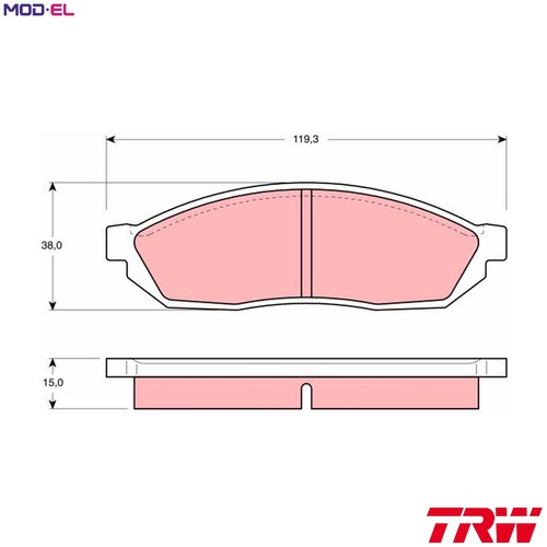 Brake pad set disc - brake,