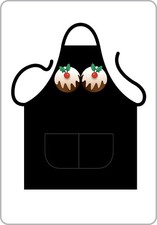 UNISEX BLACK NOVELTY APRON