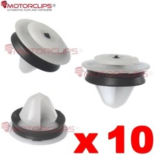 VW T5 TRANSPORTER SLIDING DOOR GUIDE RAIL COVER TRIM CLIPS SIDE WHITE PLASTIC 10