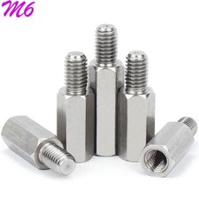 M6 Male Female Stainless Steel Hex Studs Standoff Spacer Threaded Pillar for PCB