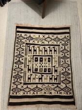 Vintage Alpaca Aztec Wool Rug