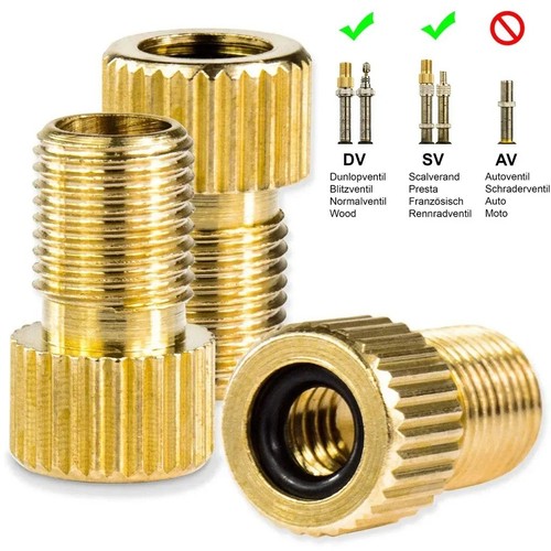 Brass adaptor presta - presta, to