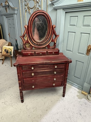 Dolls house mahogany period - house,