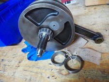 Velocette Venom flywheels assembly with new big end and main bearings.