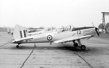 2 FTS, Chipmunk T.10, WP871 '12' at Church Fenton, 12 Aug '70 - Original B&W neg