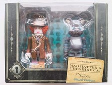 Alice in Wonderland Mad Hatter & Cheshire Cat Figures Kubrick Disney Bearbrick