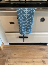 Tea Towel Orla Kiely Deep duck egg Stem Fabric Handmade