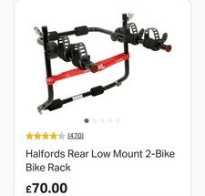 halfords bike rack rear