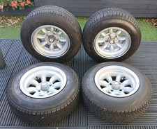 SET OF 13x8J SUPERLITE ALLOY WHEELS 4x101.6  / 4" PCD. MINI, IMP, VIVA, MIDGET