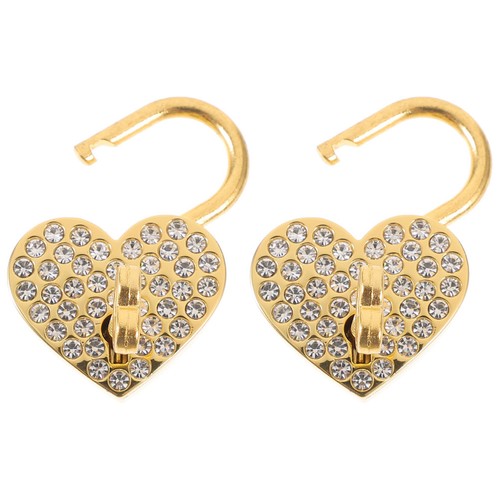 Pcs rhinestones heart lock - pcs,