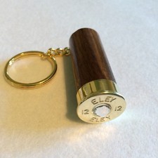Eley Cartridge Cap Solid Walnut With Or Without Swarovski Crystal Keyring!!