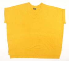 F&F Womens Yellow V-Neck