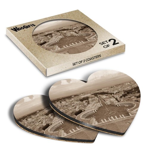 Heart mdf coaster - heart, vatican