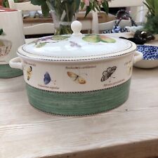 OVAL Wedgewood Sarah’s Garden Casserole  Length 11 1/4 INS PERFECT RARE