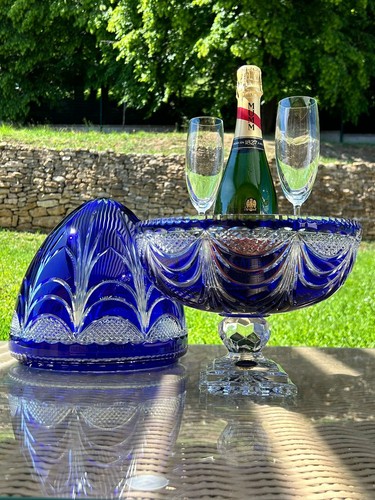 Large cobalt blue crystal - cobalt,