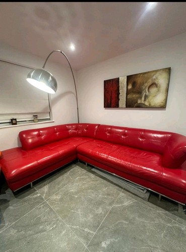 Csl sofaworks red leather - red,