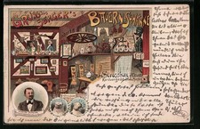 Lithograph Strasbourg, Serger's Bauern-Tänke 