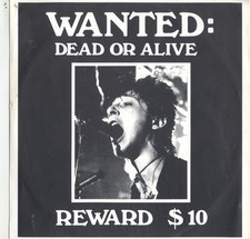 JOHNNY THUNDERS - WANTED: DEAD OR ALIVE REWARD $10 - 12" VINYL LP (Ltd. No.058)