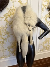 Vintage White Arctic Fox Fur Collar - EXC COND