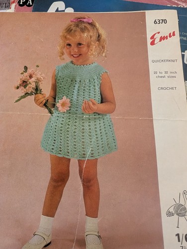 Emu vintage crochet pattern