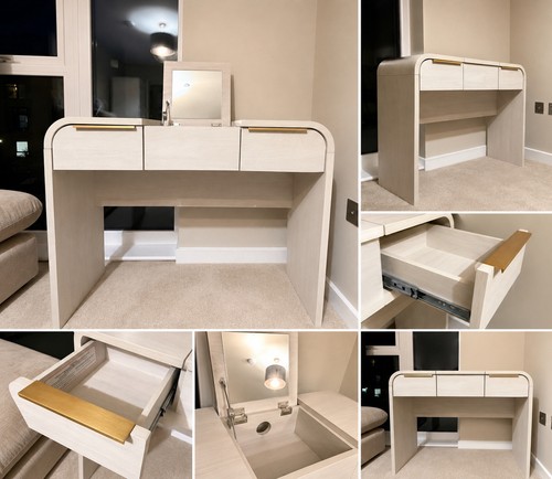 Modern white dressing table - white,