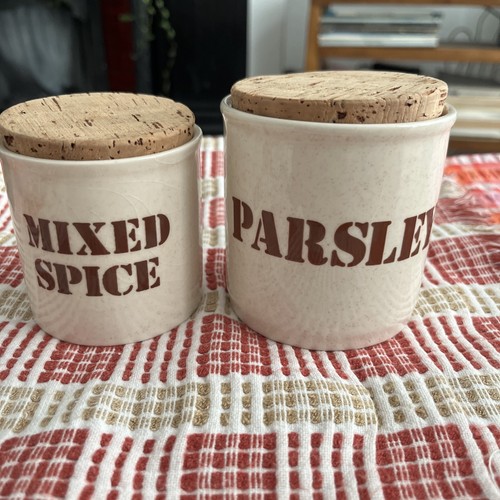 Vintage spice herb jars - 2,