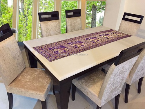 Ethnic jacquard table runner - jacquard,