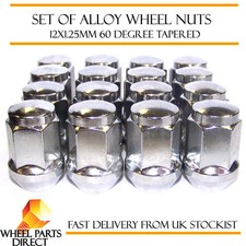 Alloy Wheel Nuts (16) 12x1.25 Bolts Tapered for Suzuki Carry [Mk10] 99-13