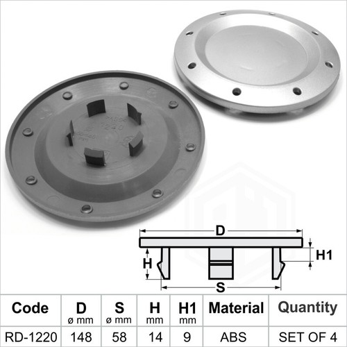 Alloy wheel center - , centre