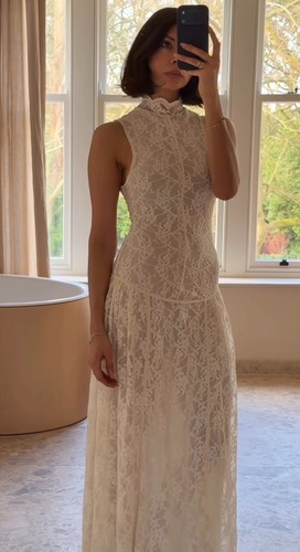Zara long lace - zara, dress