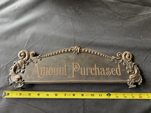 National cash register amount - cash,
