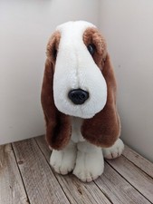 Vintage Hush Puppies Basset Hound Dog Plush  26cm Soft Plush Toy