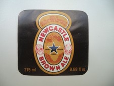 SCOTTISH & NEWCASTLE BREWERIES BROWN ALE 9.68 fl oz BREWERY BEER BOTTLE LABEL